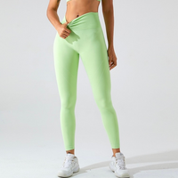 Slim Waist Scrunched Legging - Green