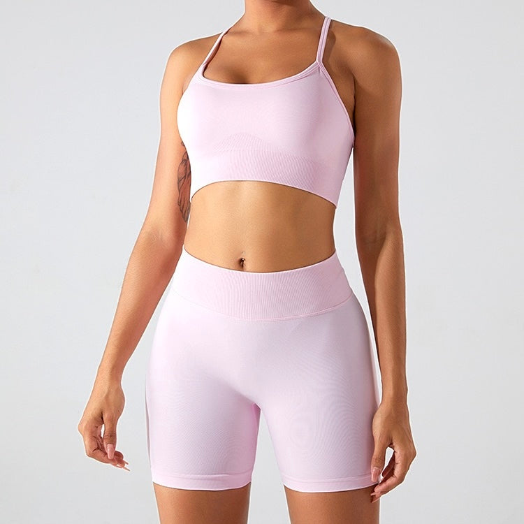 Premium Fabric Stylish Short Set - Pink