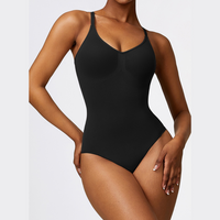 Classic V-Neck Fashionable Bodysuit - Black