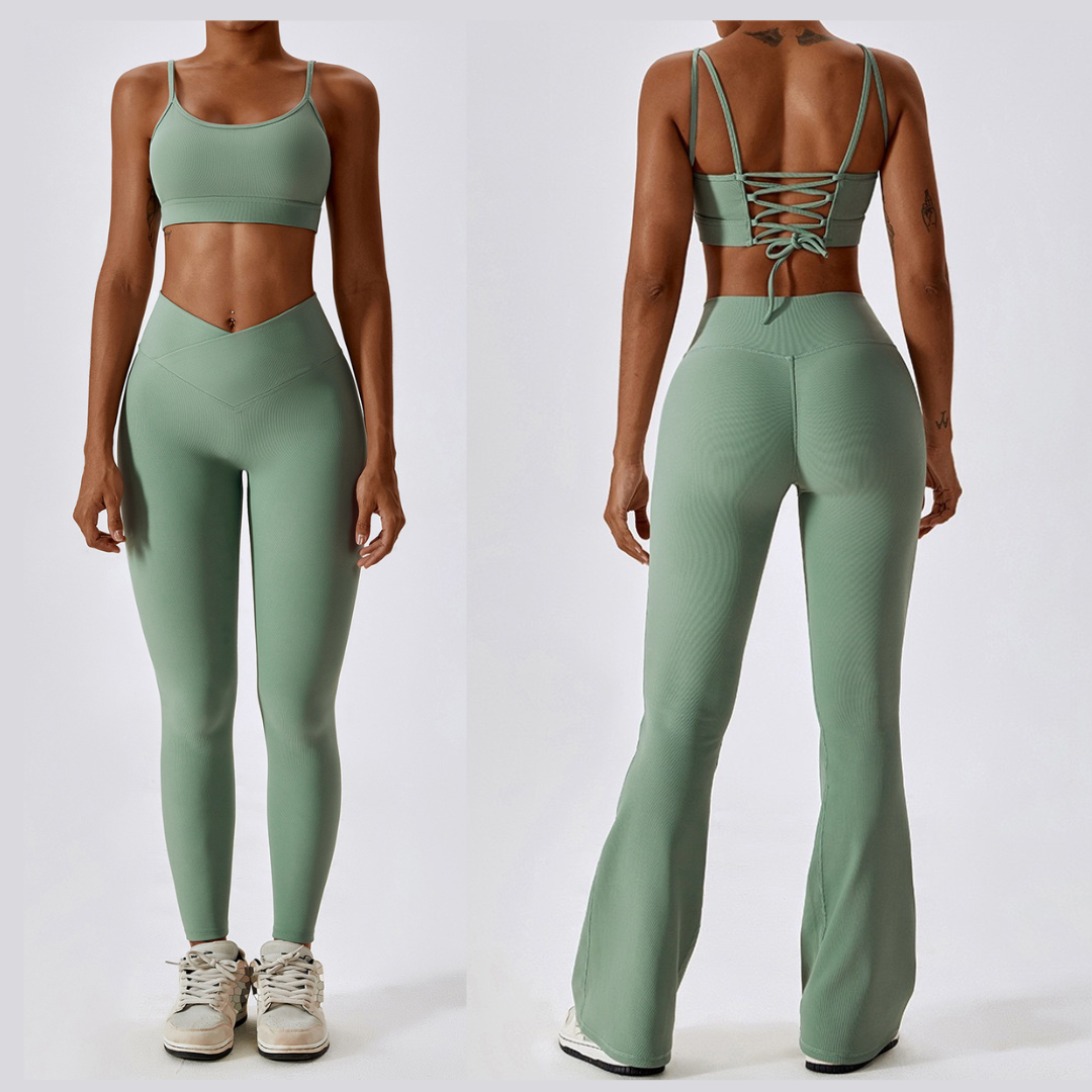 Premium Slim Legging Set - Green