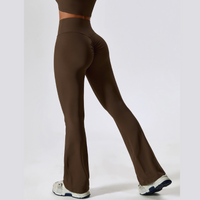 Fabulous Scrunch Flared Legging - Coffee