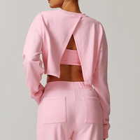 VERA Open Back Jumper Top - Pink