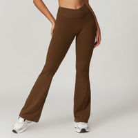 Sustainable Stylish Flared Legging - Coffee