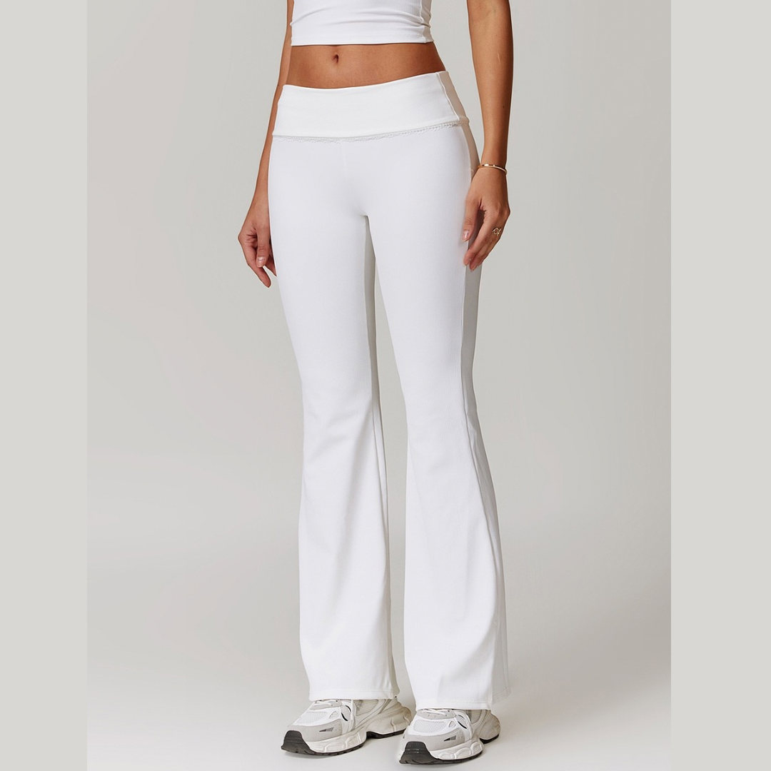 BONI Elegant Flared Legging - White