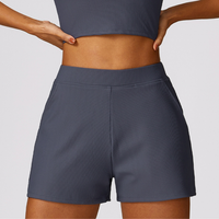 Ribbed Elegant and Stylish Short - Navy Grey