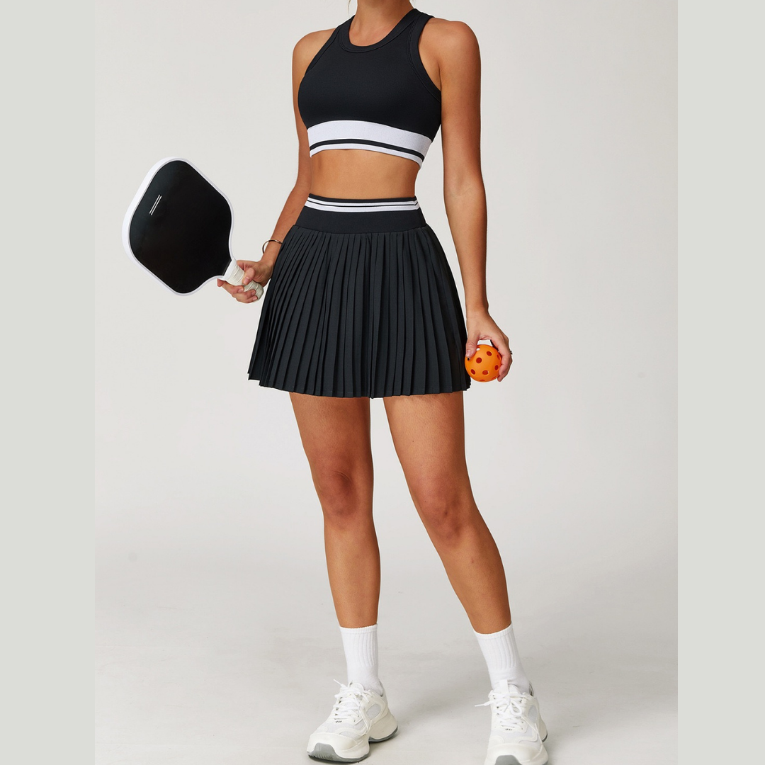 CANDY Premium Tennis Short Set - Black