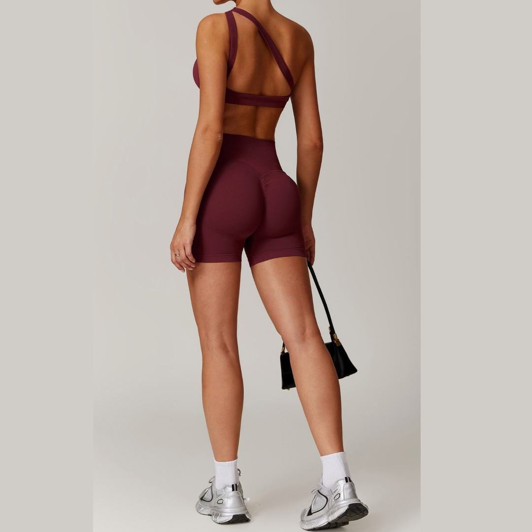 ATHENA Seamless Short Set - Burgundy