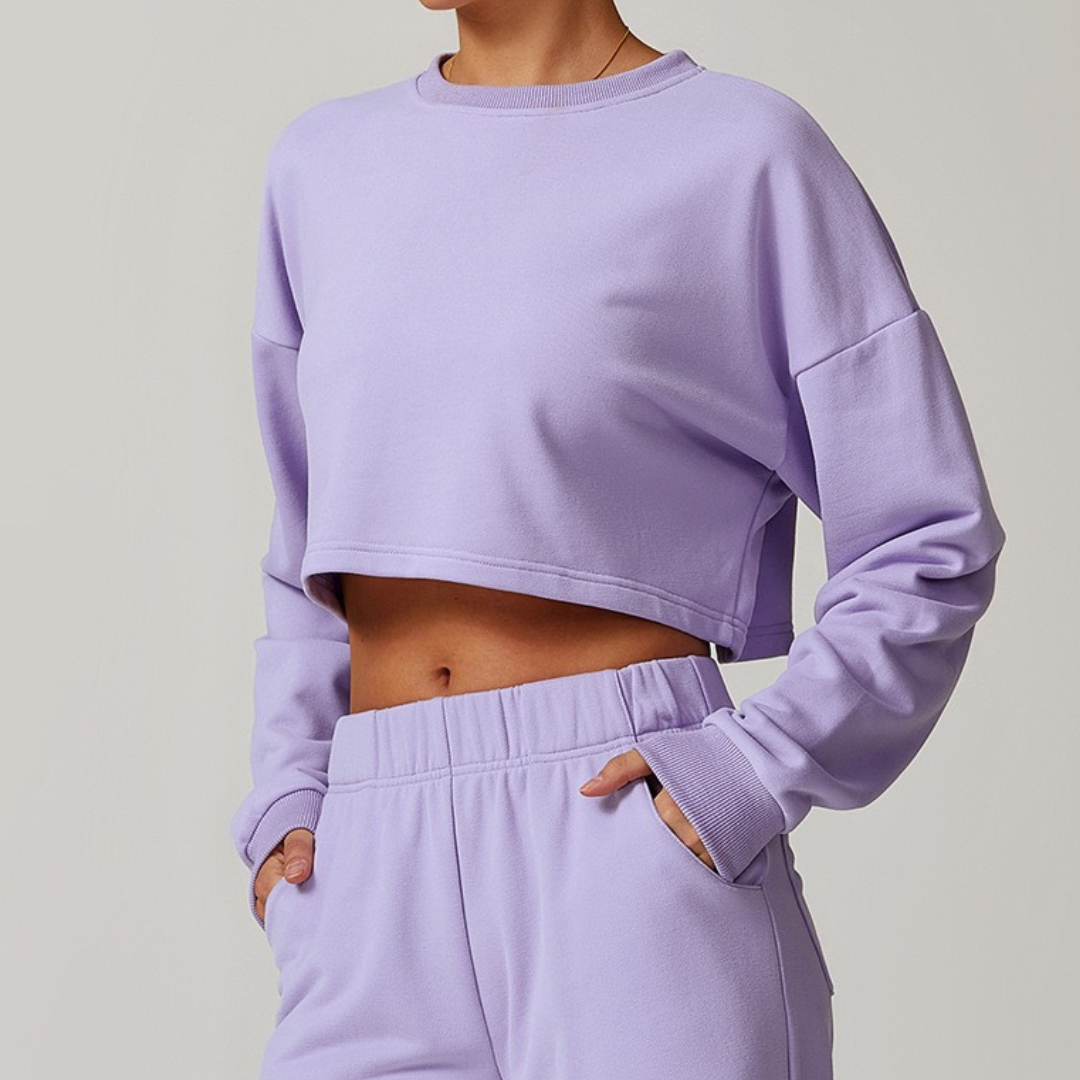 VERA Open Back Jumper Top - Lavender