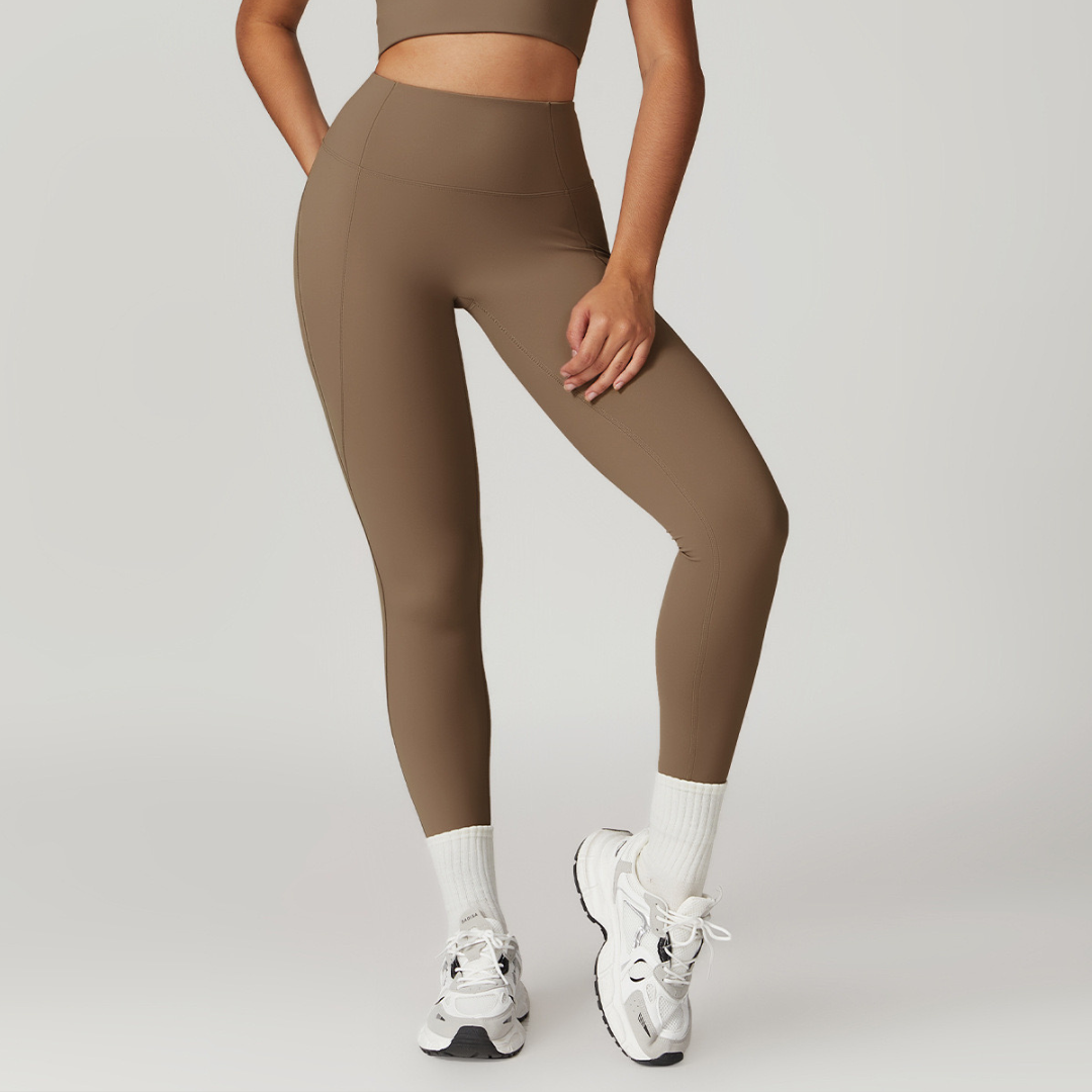 BELLE Chic Style Skinny Legging - Brown