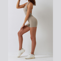 Classic Minimal Style Romper - Cement