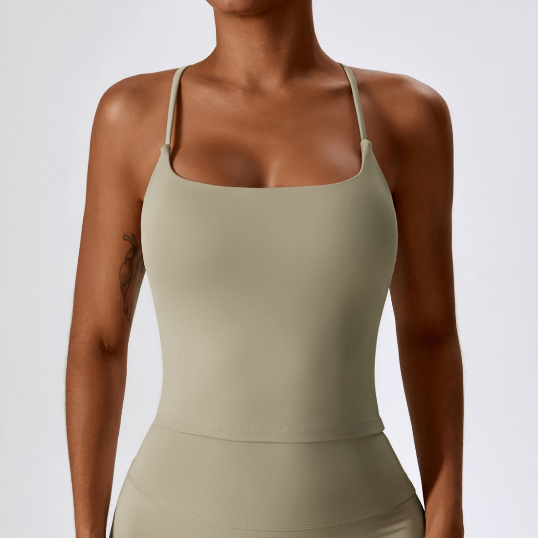 BETTY Premium Vest Top - Cement