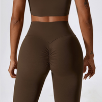 Fabulous Scrunch Flared Legging - Coffee