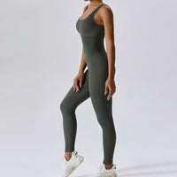 All Season Classic Ribbed Jumpsuit - Dark Olive