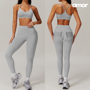 MANTA Premium Pocket Design Skinny Legging Set - Grey