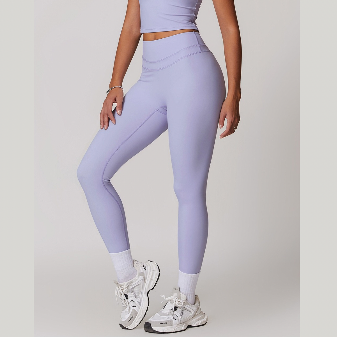 STELLA Double Layer Stylish Legging - Lavender