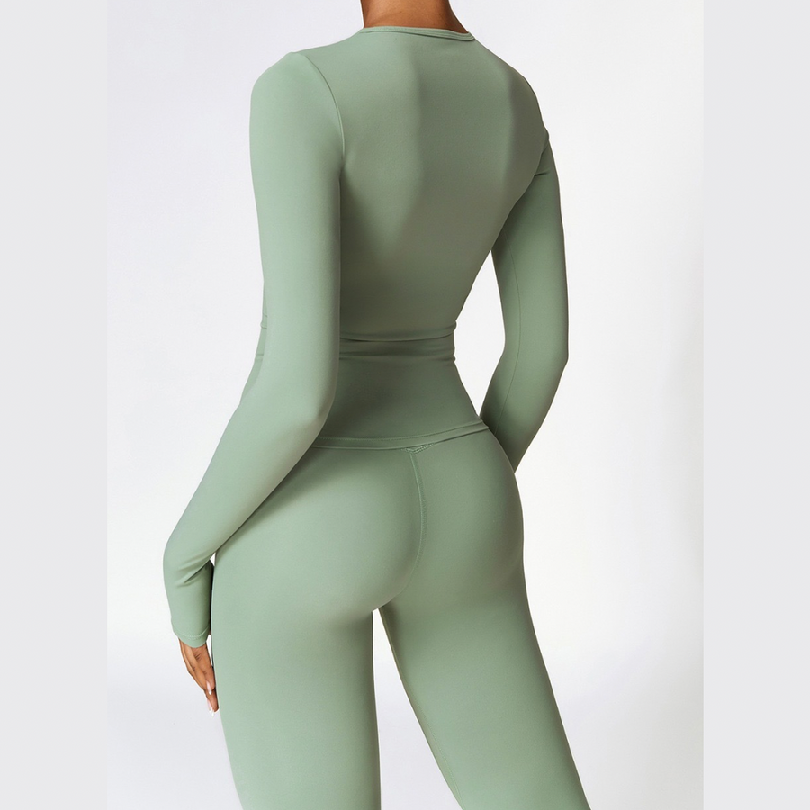 CHRISTIA Winter Long Sleeve Legging Set - Green