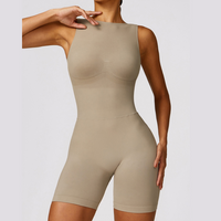 Seamless Deep-V Romper - Τσιμέντο