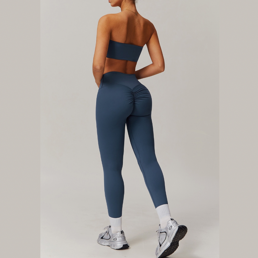 SleekFlex Strapless Legging Set - Blue