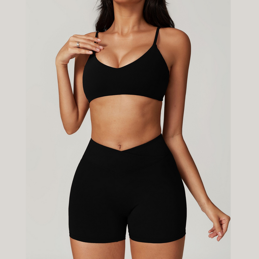 Sustainable Stylish Short Set - Black