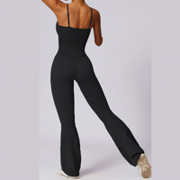 Seamless Premium Stylish Flared Jumpsuit - Black