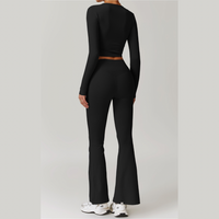 VERA Long Sleeve Yoga Legging Set - Black