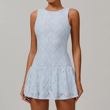Lilia Lace One Piece Body Dress - Sky Blue