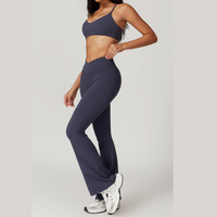 Sustainable Stylish Flared Legging Set - Navy