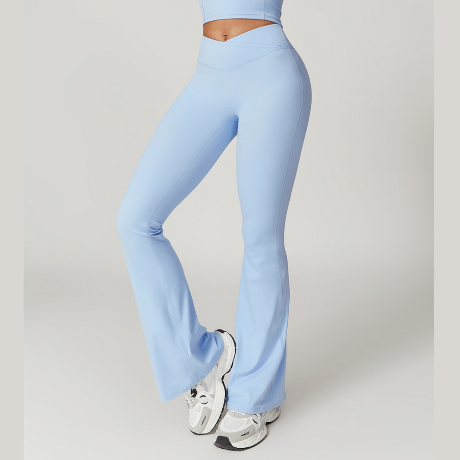 Sustainable Stylish Flared legging - Sky Blue 