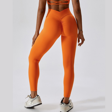 V-Shape New Style Couldy Soft Legging - Orange