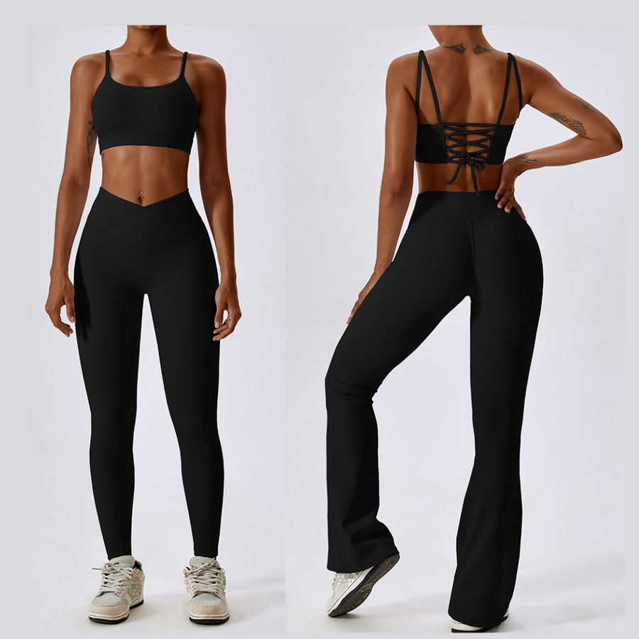 Premium Slim Legging Set - Black