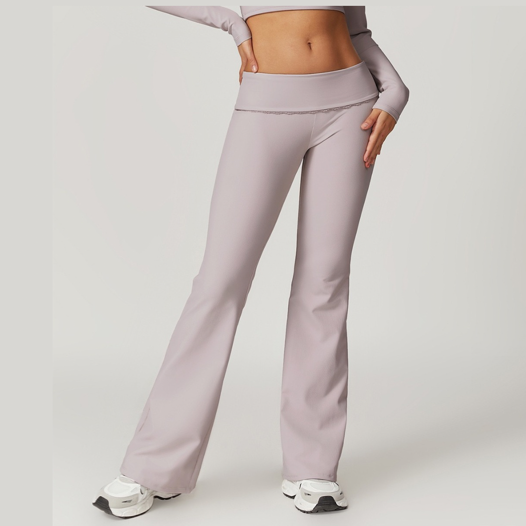 BONI Elegant Flared Legging - Beige