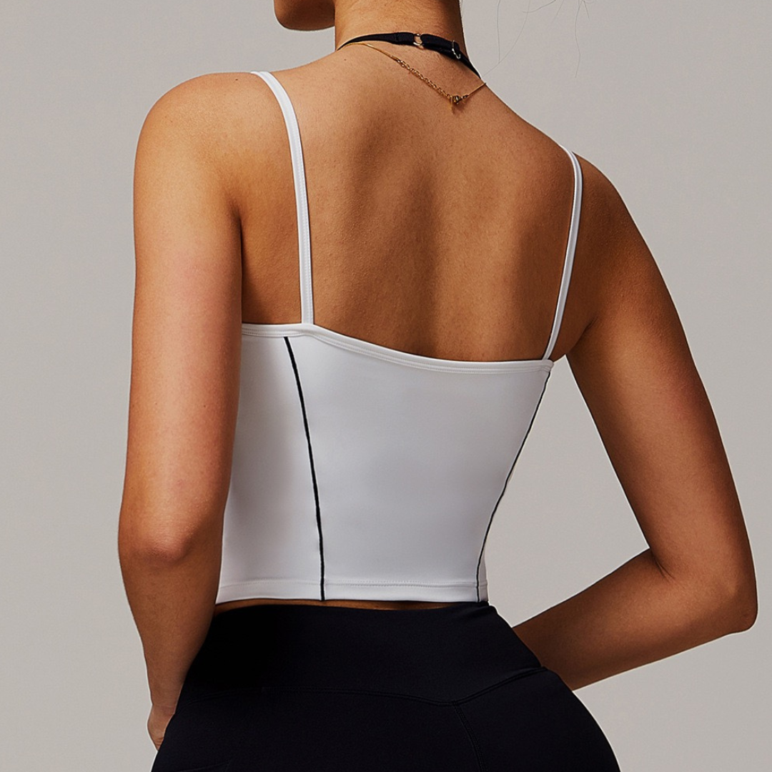 MAYA Stylish Premium Crop Top - White