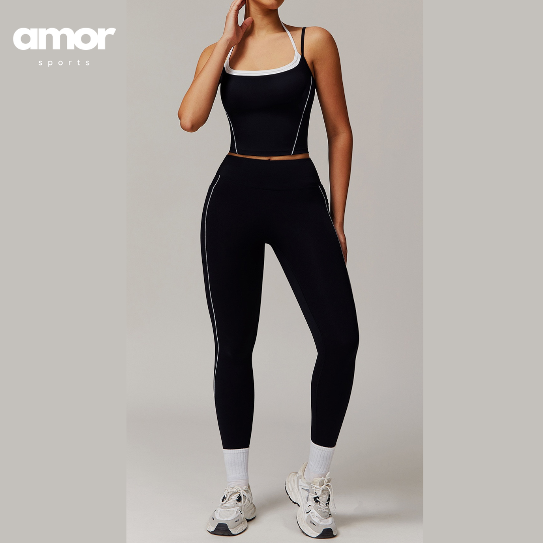 MAYA Stylish Skinny Legging Set - Black
