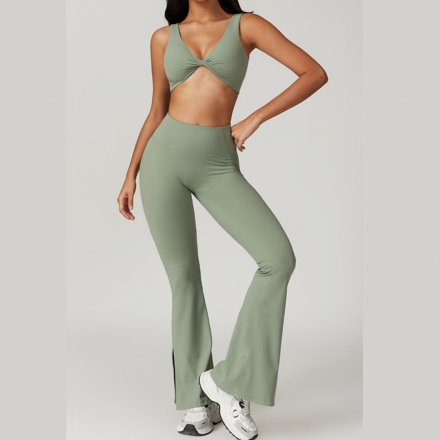 CAMILA Sexy Style Legging Set - Sage Green