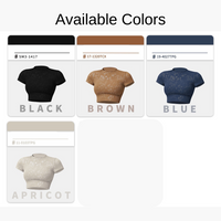 Elysian Glow Short Sleeve Crop Top - Navy