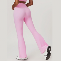 Birdy White Strap Elegant Flared Legging - Pink