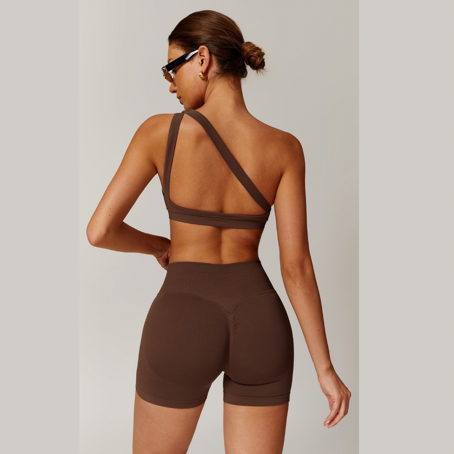 ATHENA Seamless Short Set - Coffee