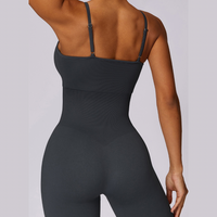 Seamless Premium Stylish Flared Jumpsuit - Coal Grey