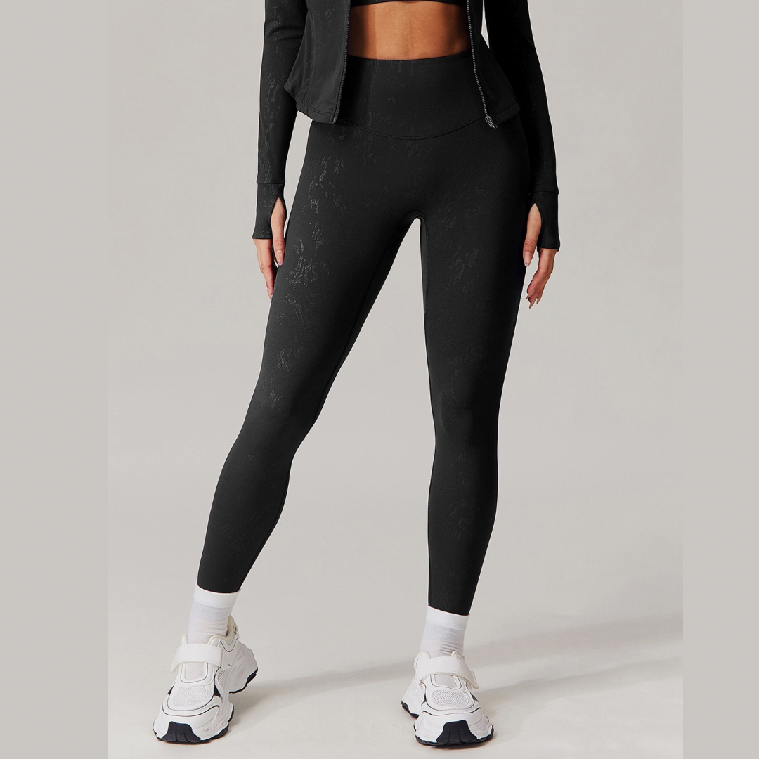 Elysian Glow Metallic Sculpt Legging - Black