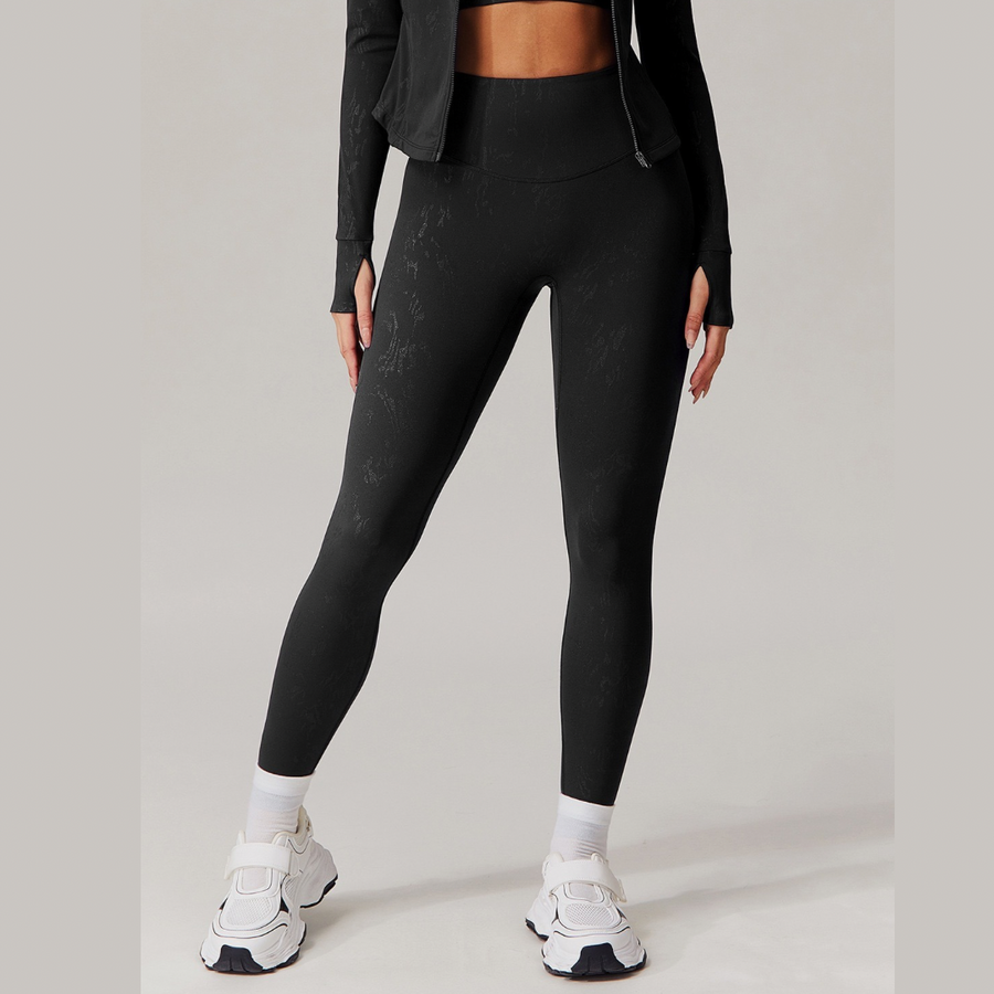 Elysian Glow Metallic Sculpt Legging - Black