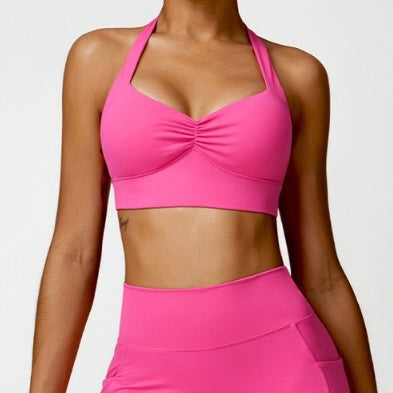 Stylish Backless Fasionable Crop Top - Pink