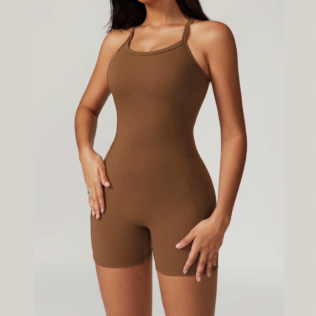 BETA Premium Quality Adjustable Romper - Brown