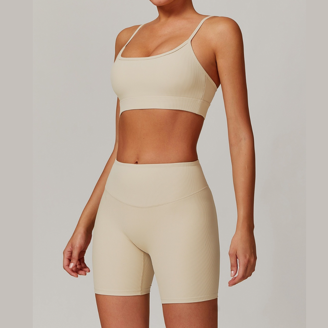 DALI Ribbed Premium Short Set - Beige