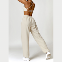 Backless Sexy Top Winter Pant Set - White Grey