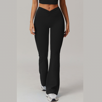 SculptFit V-Shape Flared Legging - Black