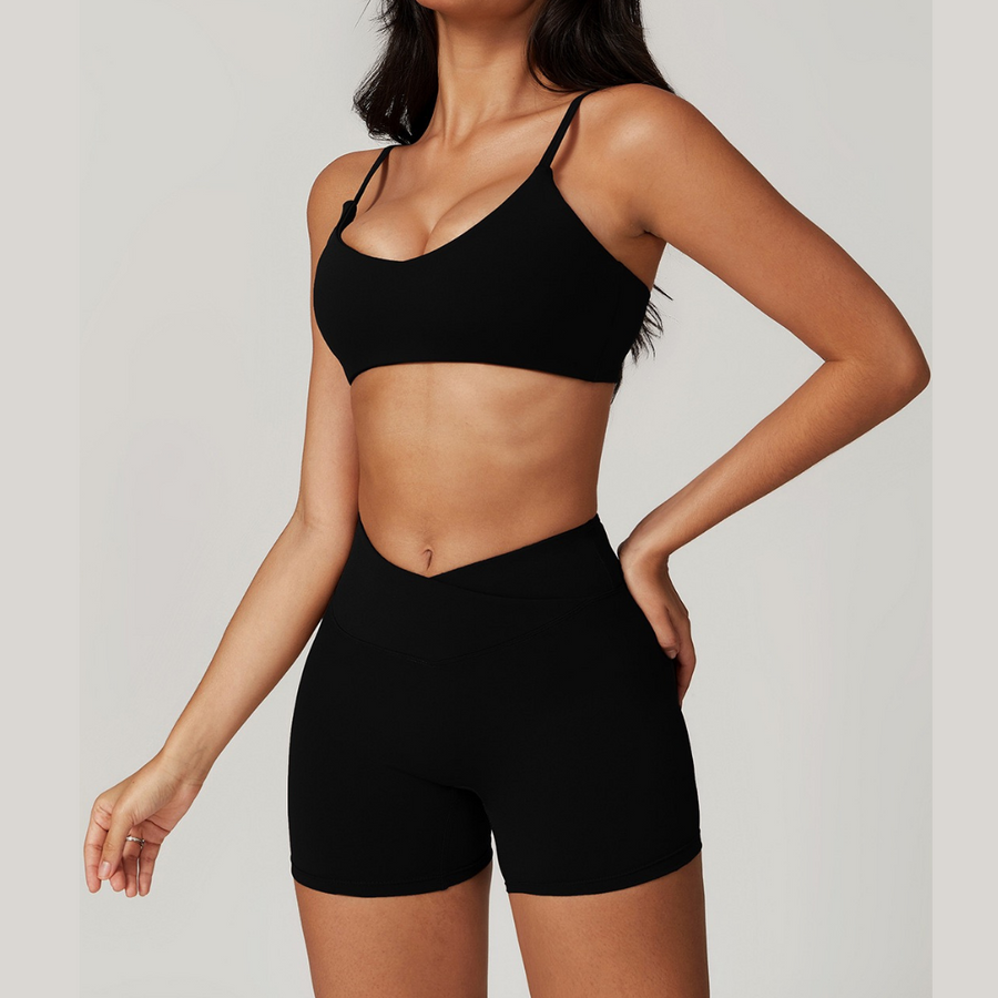 Sustainable Stylish Short Set - Black