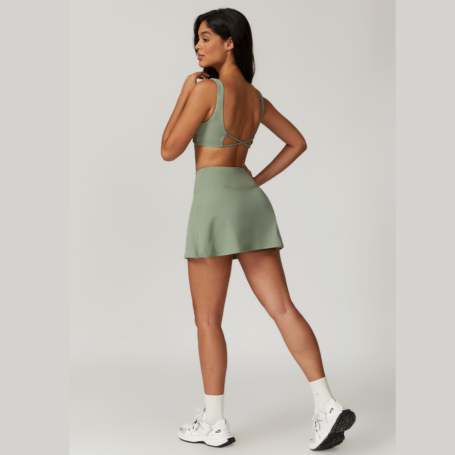 CAMILA Sexy Style Summer Short Set - Sage Green