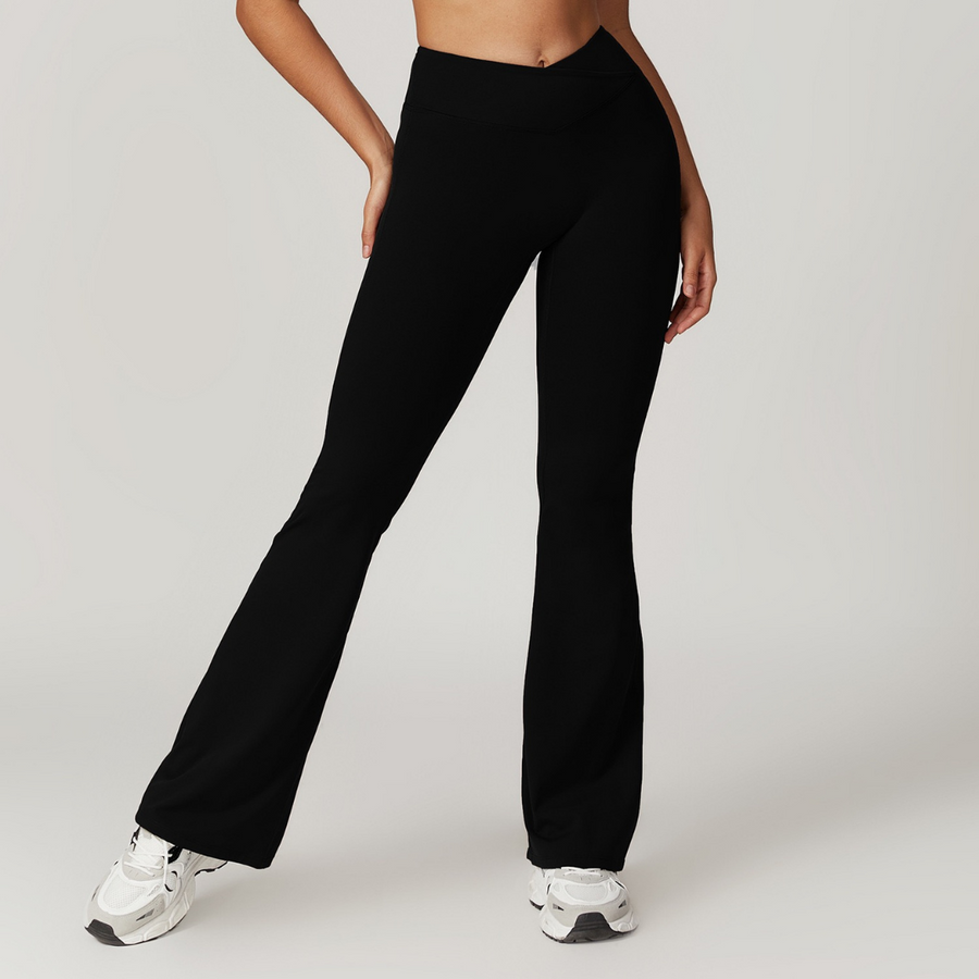 Sustainable Stylish Flared Legging - Black