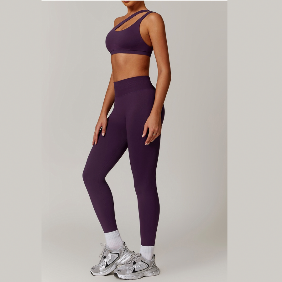 ATHENA Seamless Stylish Legging Set - Purple
