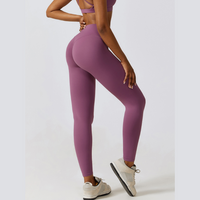 Cloud Soft Fast Dry Legging - Purple Grapes